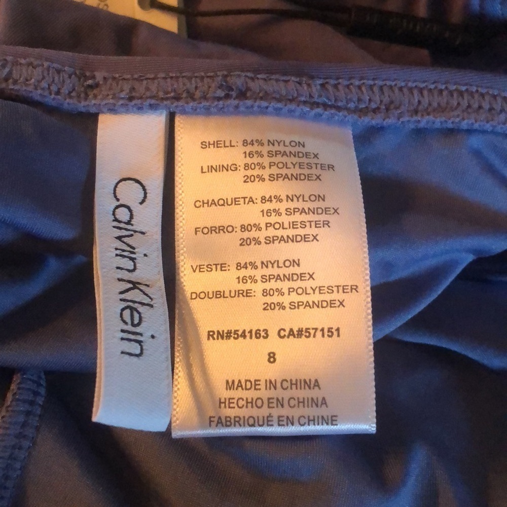 Calvin Klein Skirted One Piece Swimsuit - Picture 4 of 4